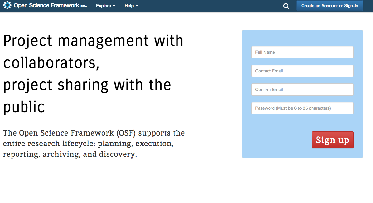 Open Science Framework