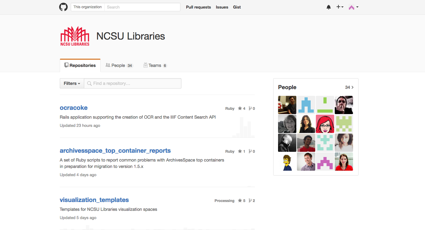 NCSU Libraries Github