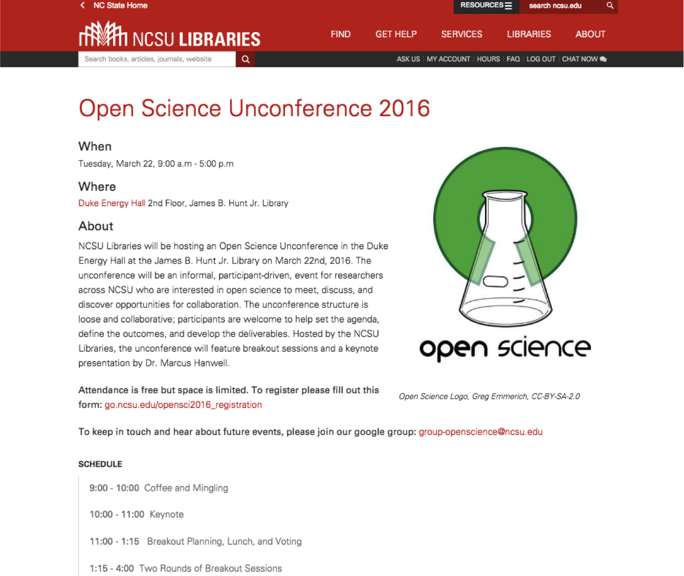 Open Science Unconference
