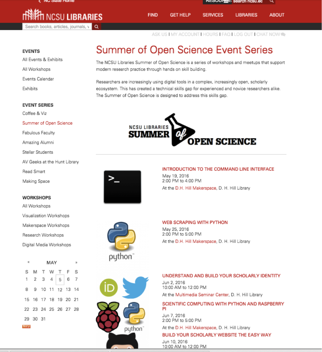 Summer of Open Science Event Series